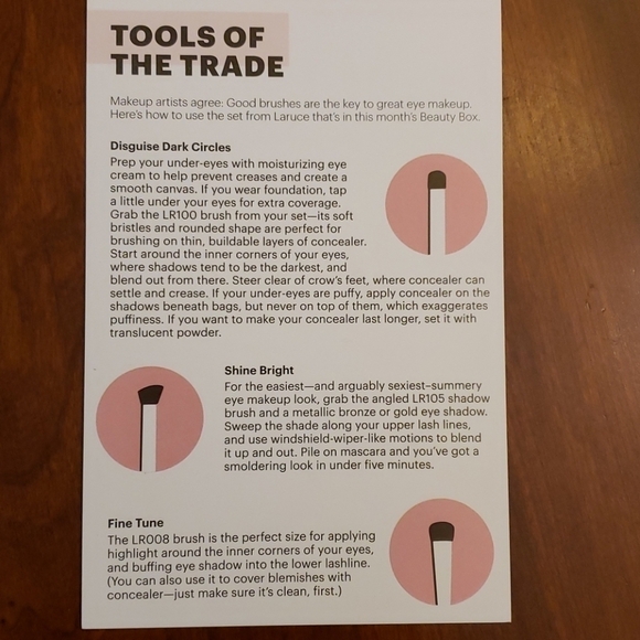 LARUCE 3 Piece Brush Set NIB Unopened - Picture 9 of 9